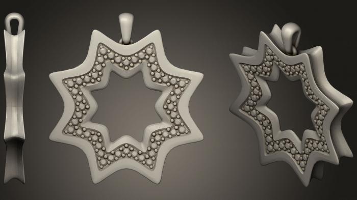 نموذج ثلاثي الأبعاد لآلة CNC مجوهرات قلادة مجوهرات